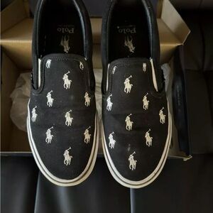 Polo Ralph Lauren “Keaton” Pony All Over Print Slip On Shoes Size Men’s 9 -EUC!-